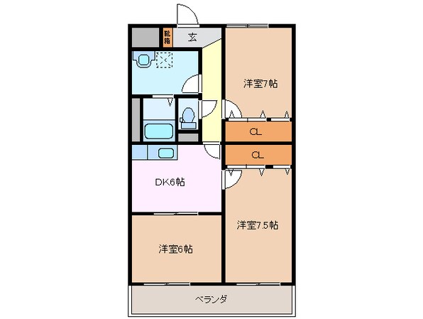 平田町駅 徒歩4分 5階の物件間取画像